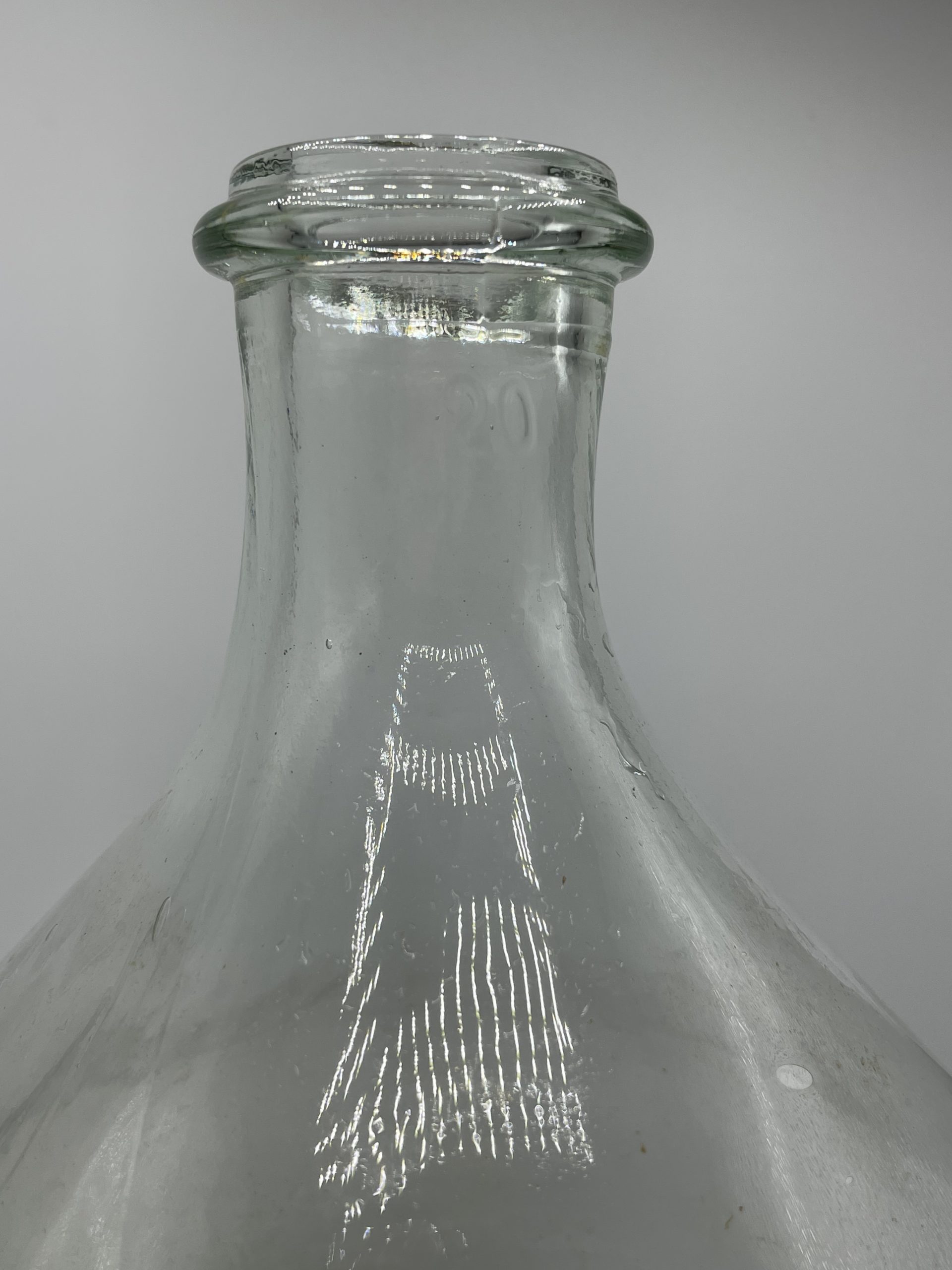 Grande dame Jeanne vintage verre transparent 20L - Ressourcerie Histoires  Sans Fin