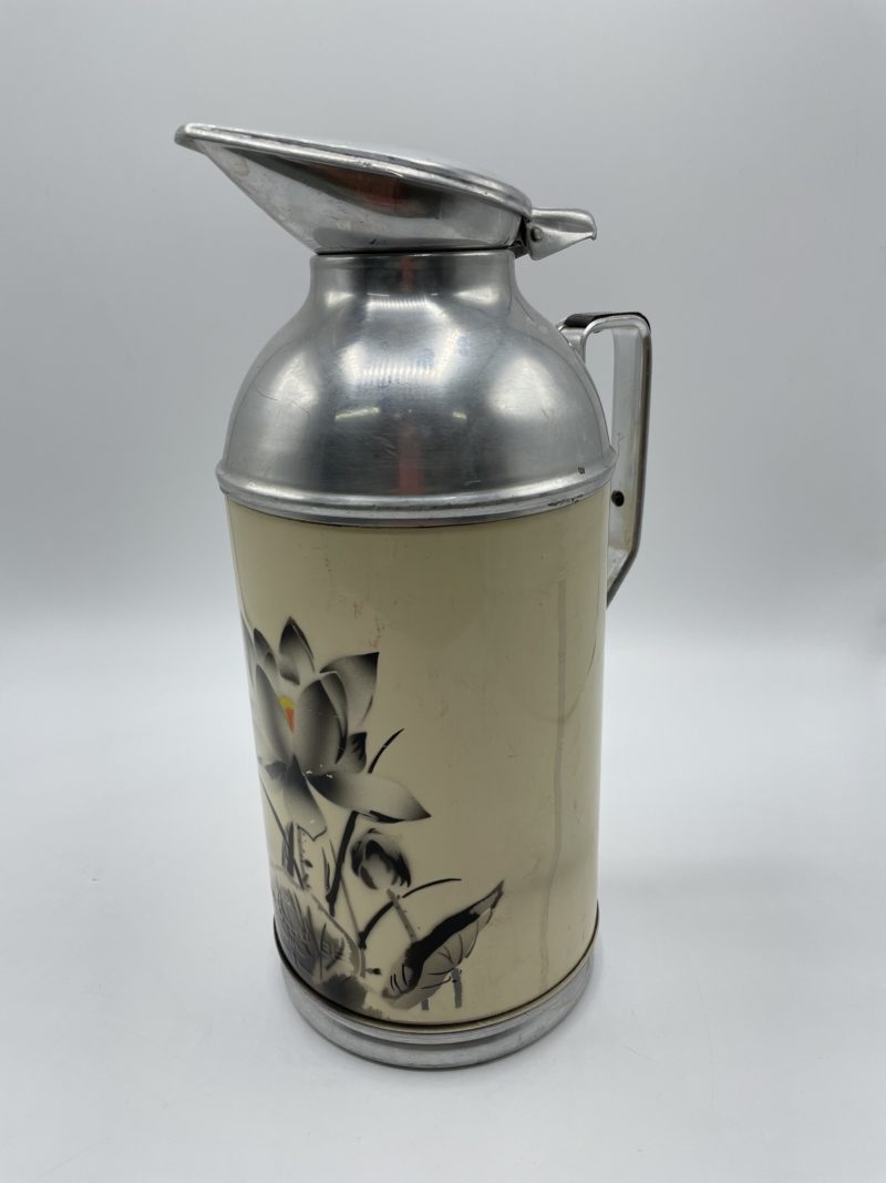 thermos vintage beige lotus