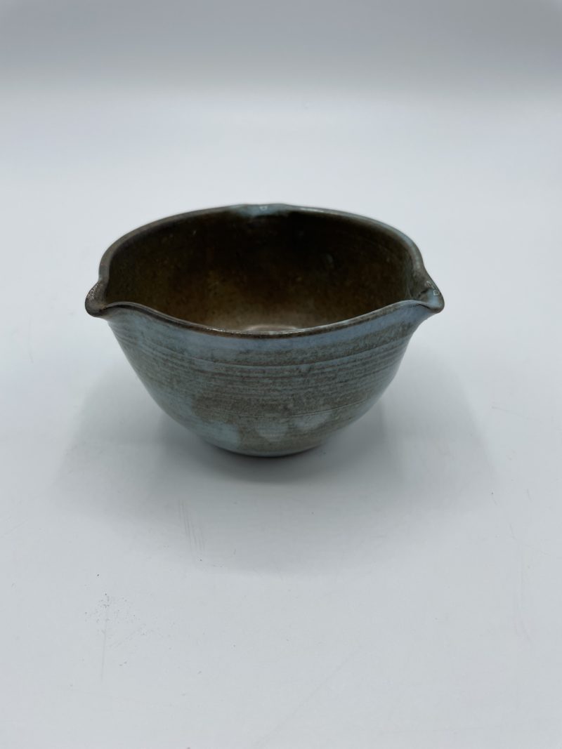 petit pot gres bleu vintage