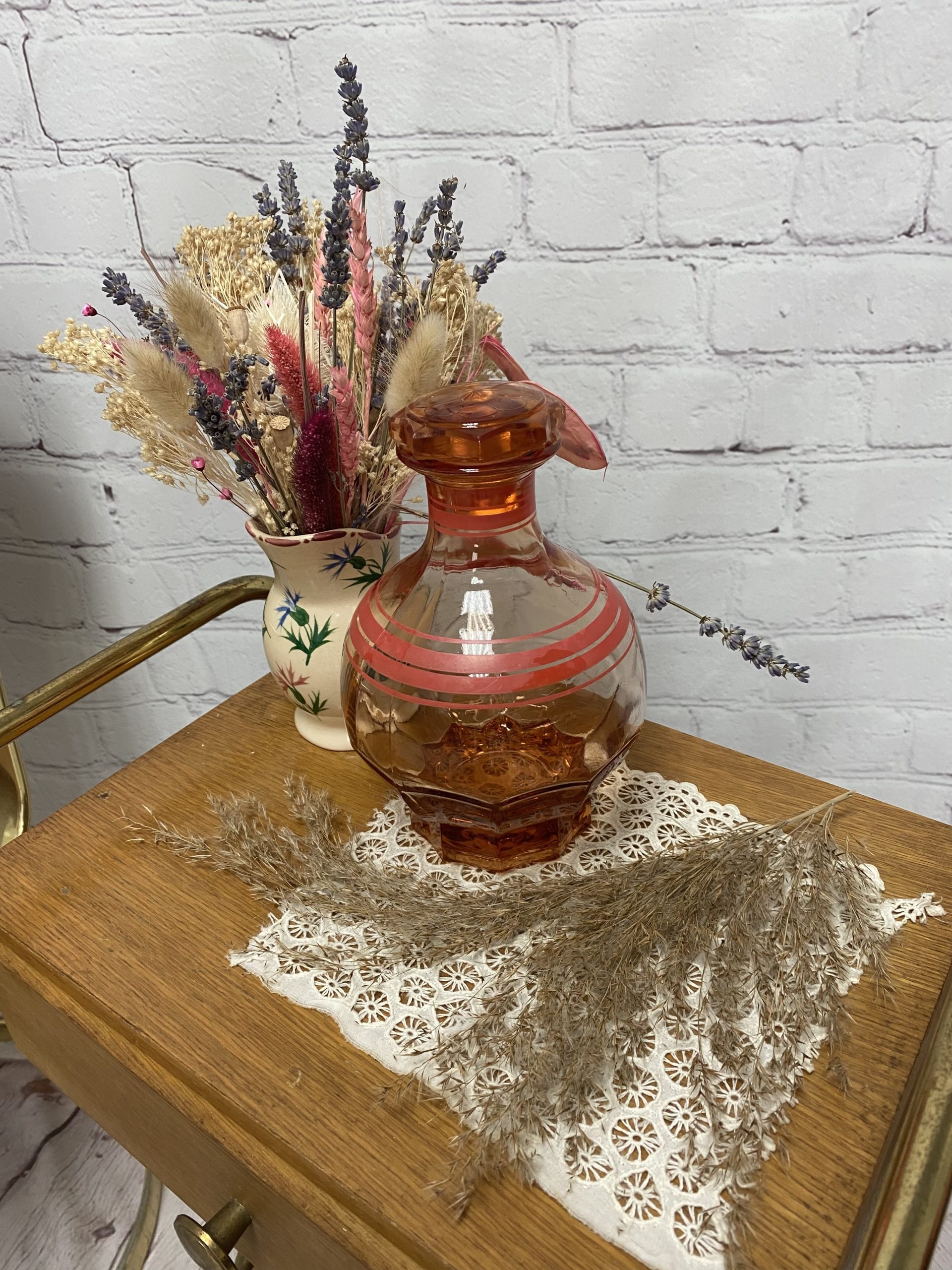 Lot verres vintage dépareillés ambrés et transparent - Ressourcerie  Histoires Sans Fin