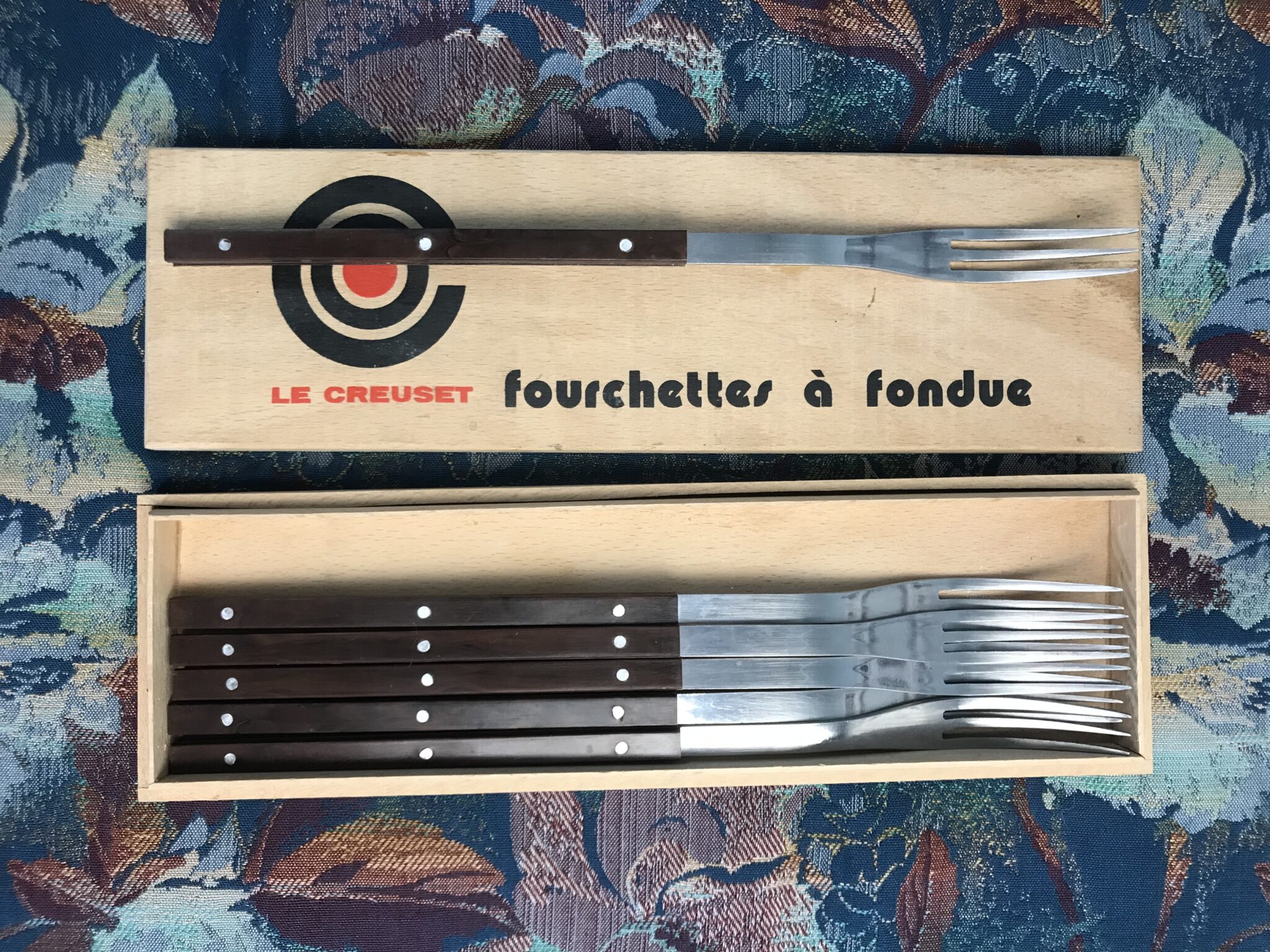 Coffret Fourchettes Fondue Le Creuset Vintage Ressourcerie Histoires Sans Fin