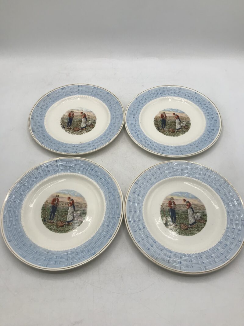 assiettes a dessert d'ardy vintage