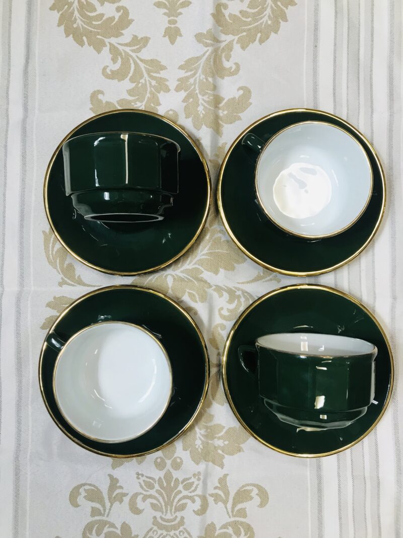 ensemble de tasses Apilco vert empire