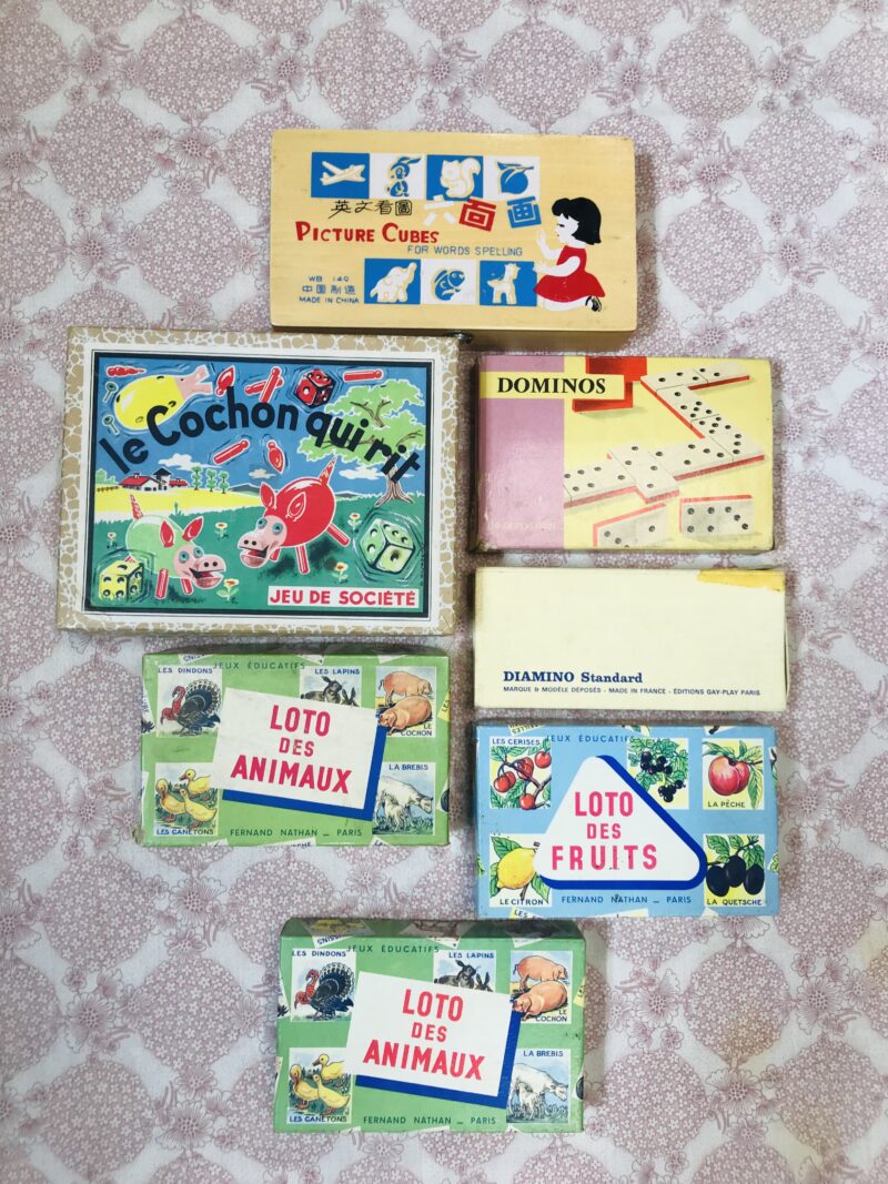 lots de jeux vintage cochon qui rit