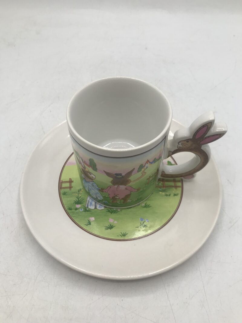 mug et assiette lapin vintage