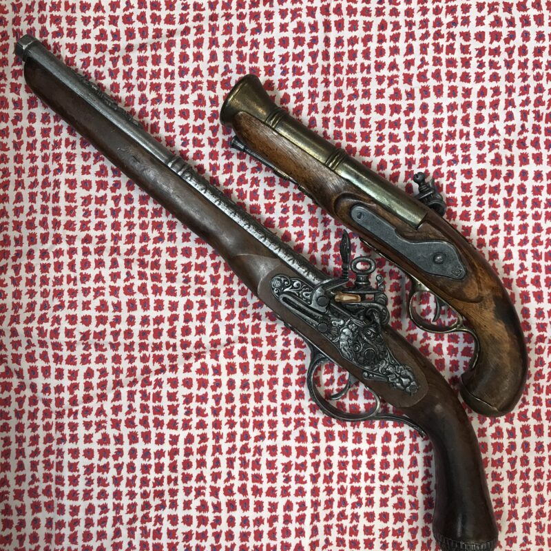 pistolets vintage décoration