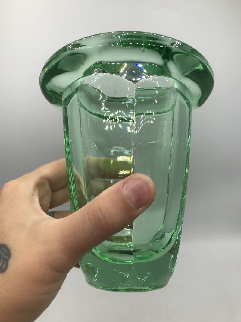 vase art deco vert daum