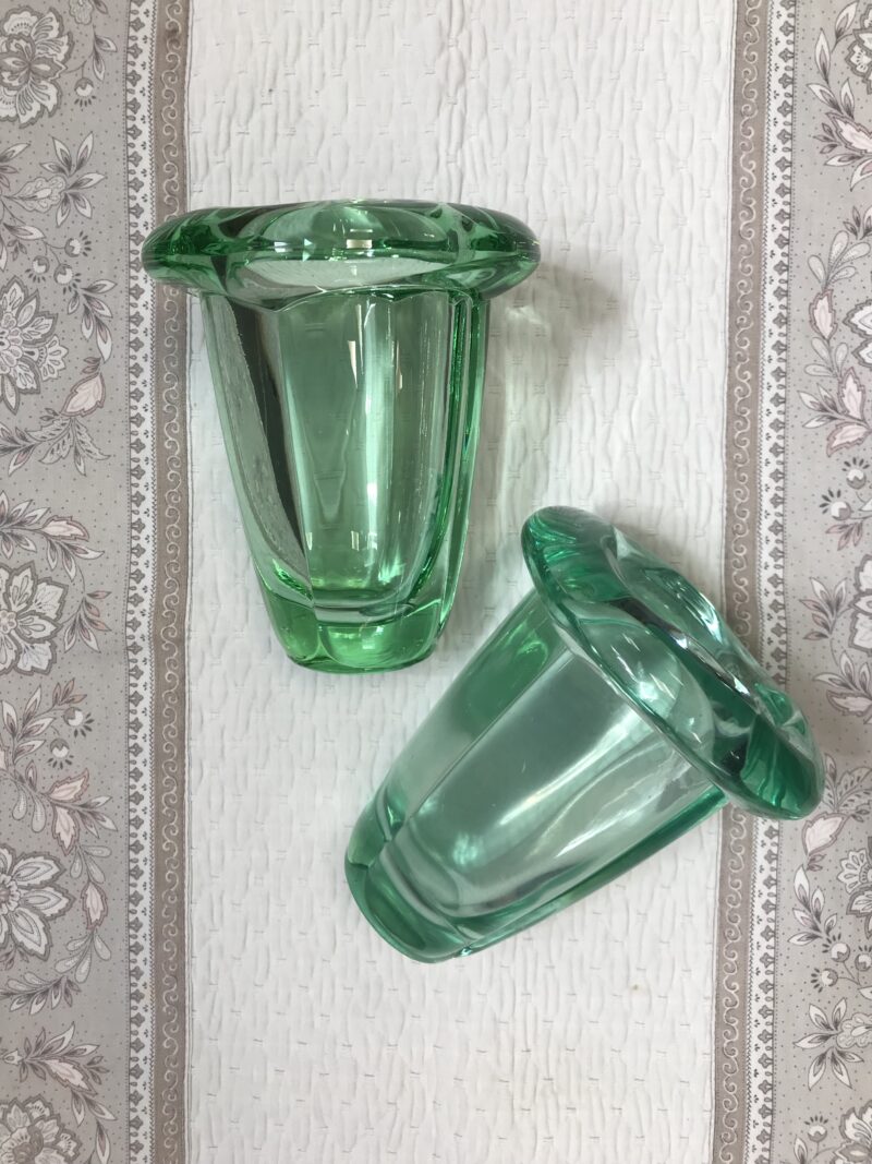 vase art deco vert daum