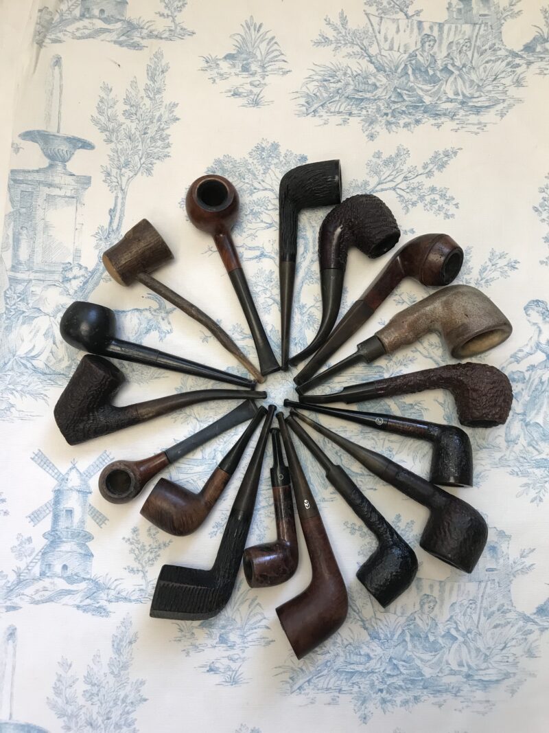 collection de 17 pipes vintage anciennes