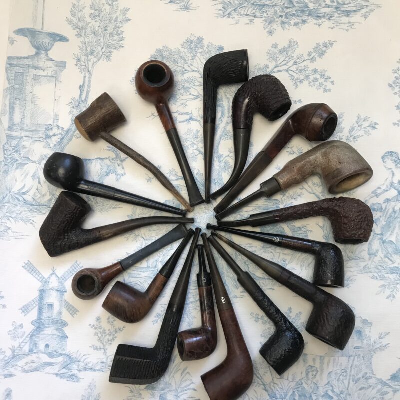 collection de 17 pipes vintage anciennes