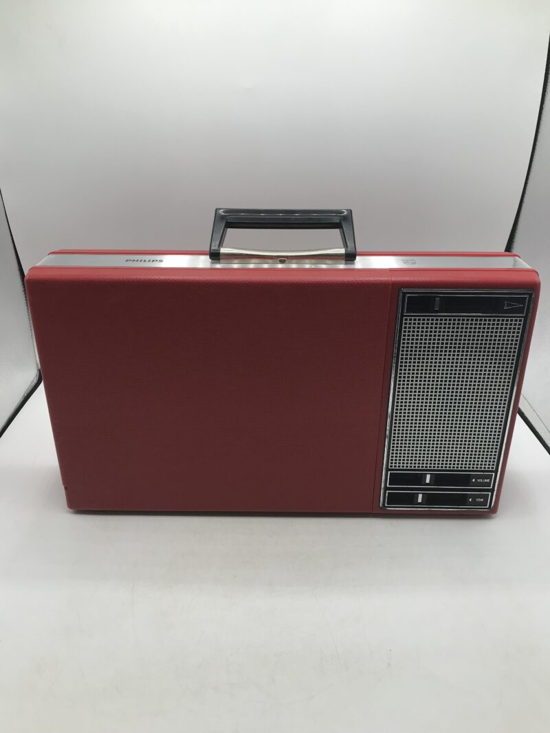 tourne disque philips vintage rouge