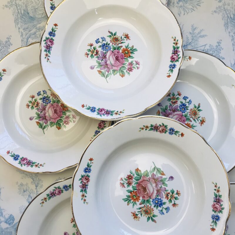 assiettes creuses Digoin Duquesne