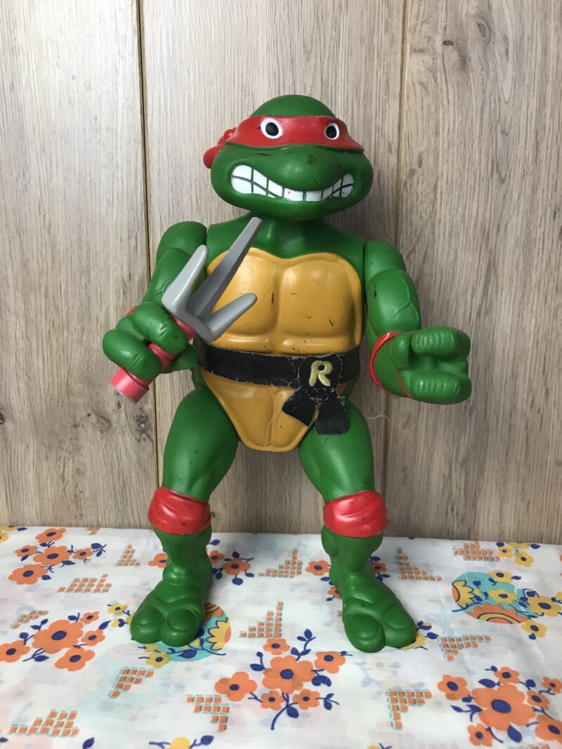 Figurine vintage Tortue ninja 1989 Raphael taille 34 cm de hauteur