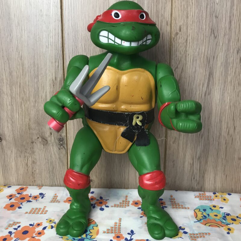 Figurine vintage Tortue ninja 1989 Raphael taille 34 cm de hauteur