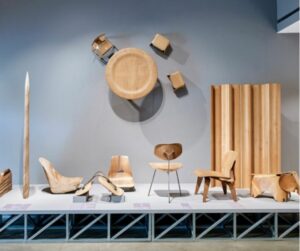 Prototypes des chaises DSW en contreplaqué ray et charles eames design moderne et le mobilier contemporain