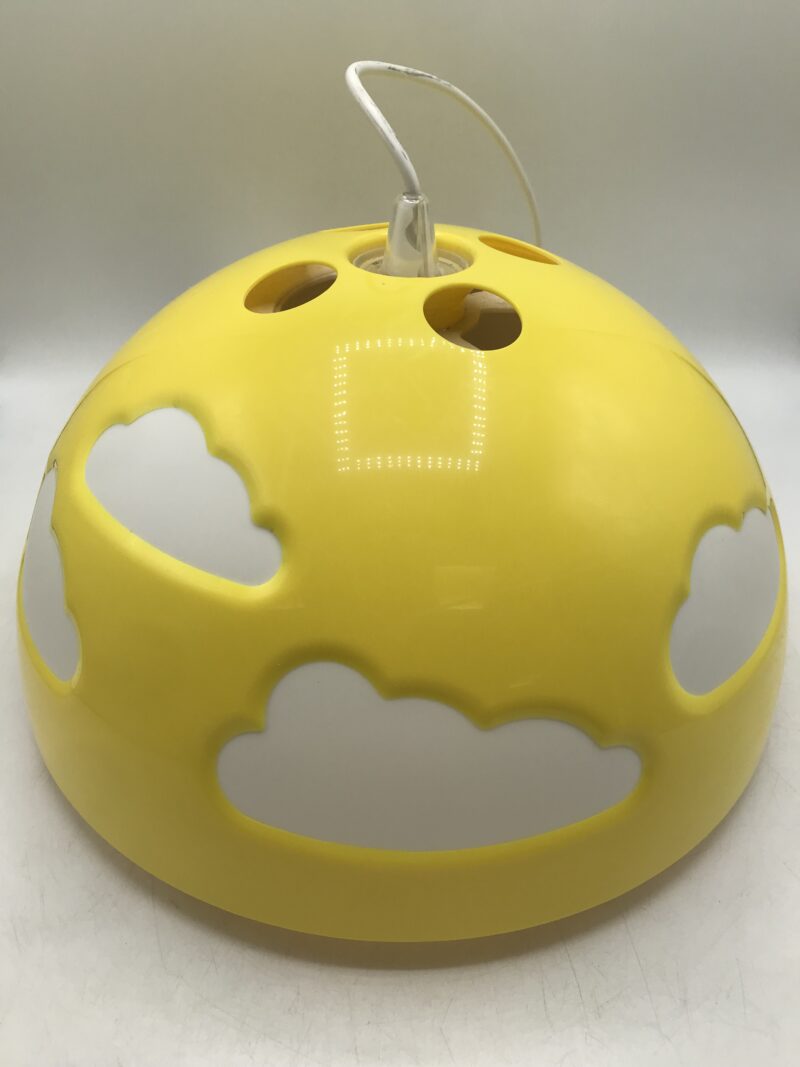 suspension lampe nuage Ikea vintage jaune