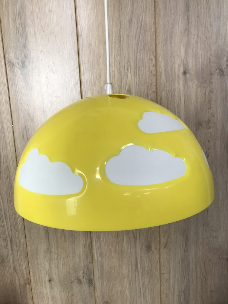 suspension Ikea nuage jaune vintage