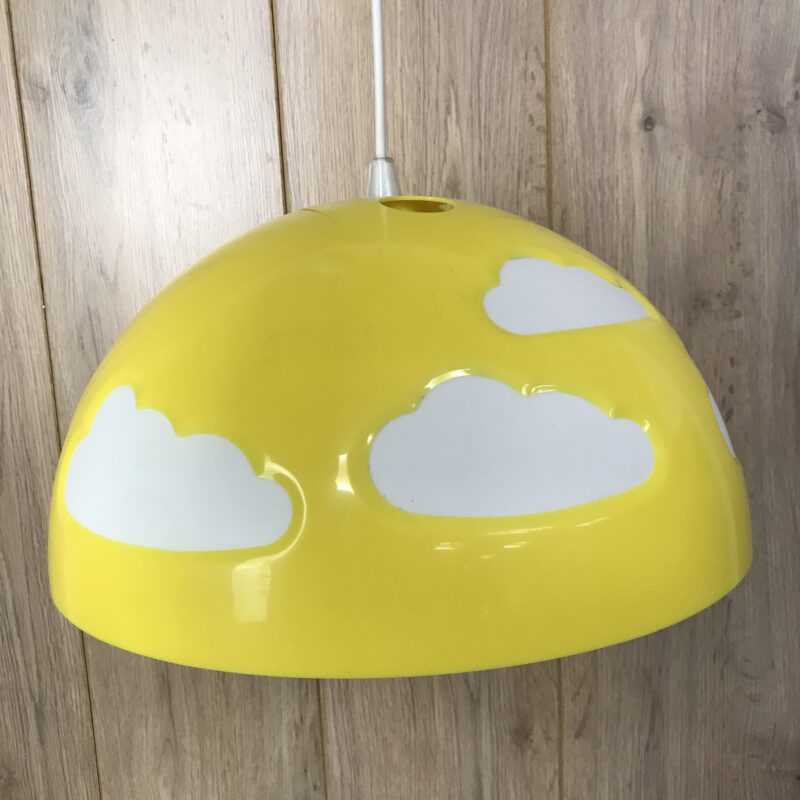 suspension Ikea nuage jaune vintage