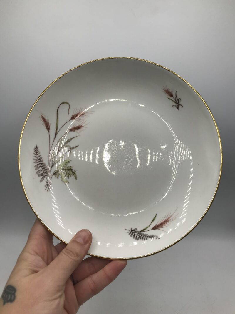 Lot de 6 assiettes Limoges "Epi de blé"