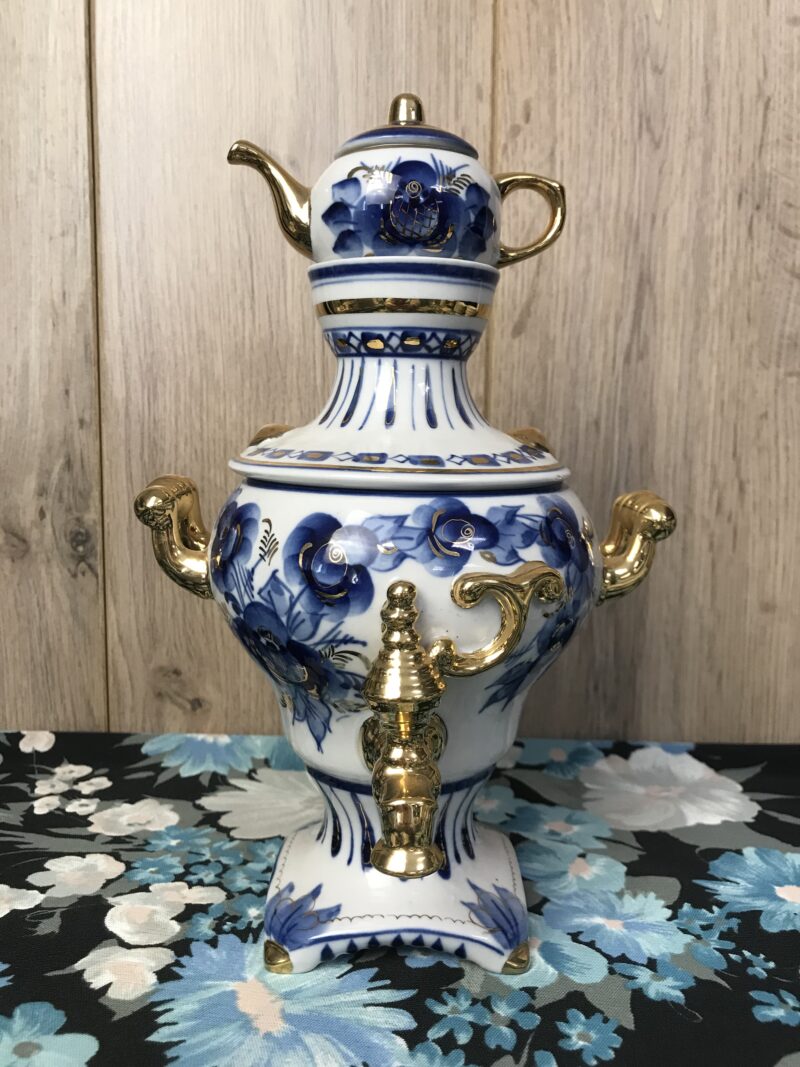 samovar Russe porcelaine vintage