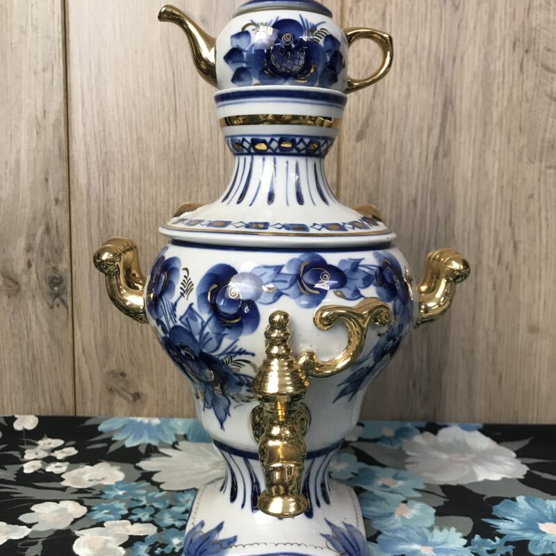 samovar Russe porcelaine vintage