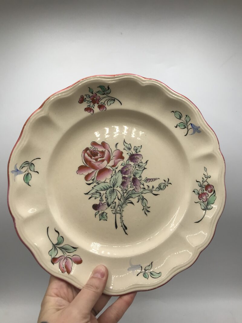 Lot de 5 assiettes Lunéville fleurs – Image 14