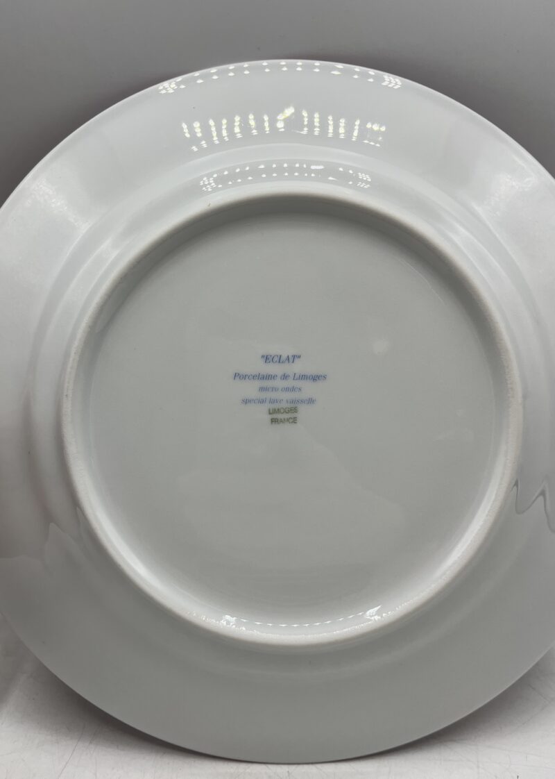 Lot 7 assiettes ECLAT porcelaine de Limoges – Image 5