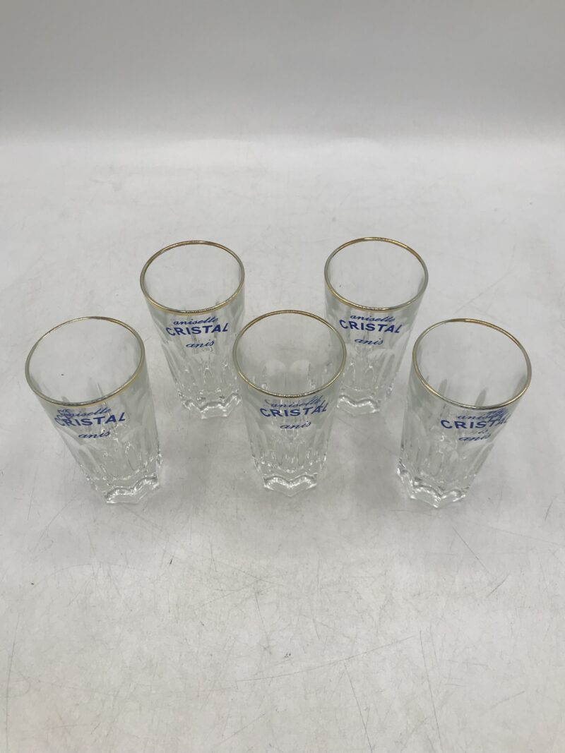 Lot de 5 verres anisette CRISTAL – Image 2