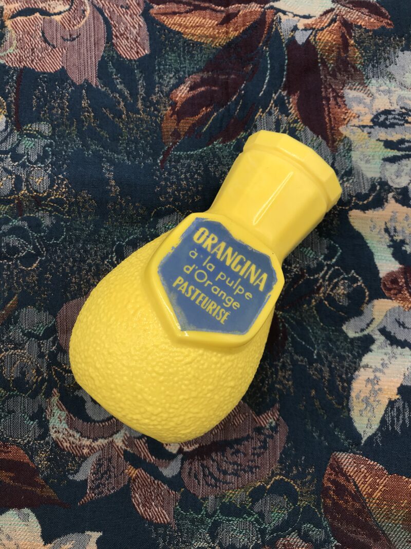 porte paille vintage orangina