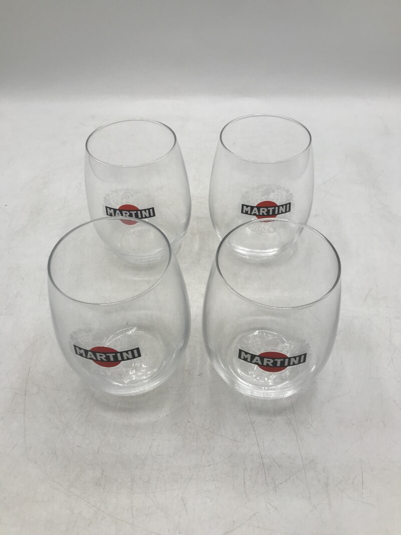 Lot 4 verres MARTINI vintage – Image 3