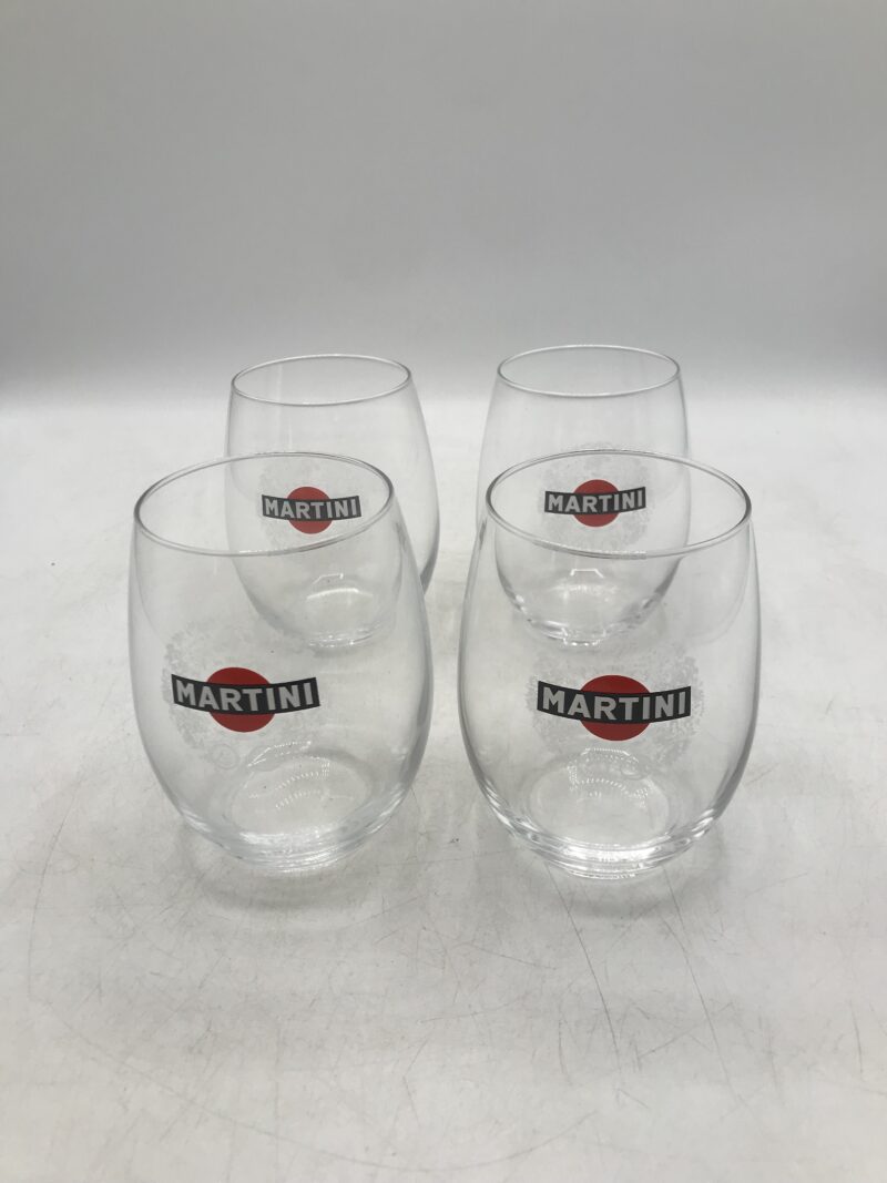 Lot 4 verres MARTINI vintage – Image 7