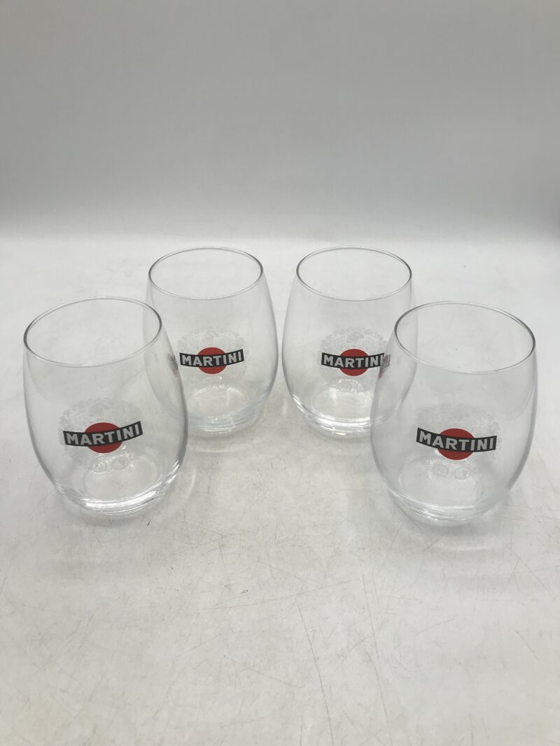 Lot 4 verres MARTINI vintage – Image 8