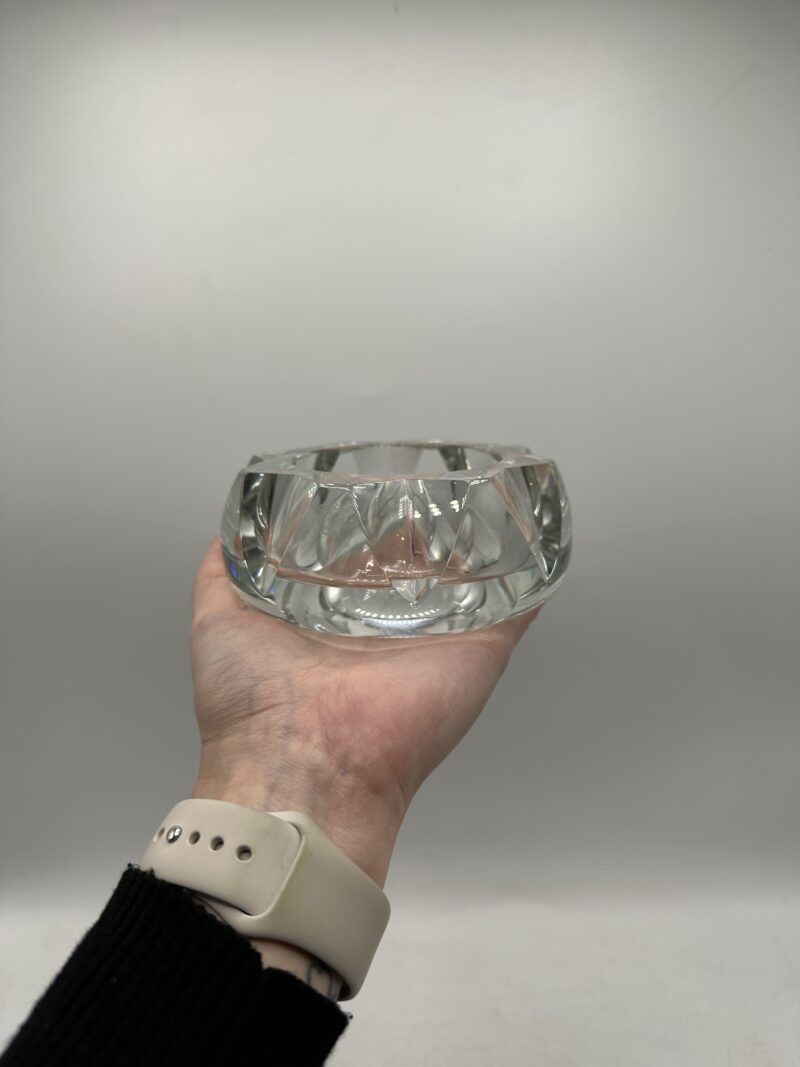 Cendrier ancien en cristal de Baccarat – Image 9