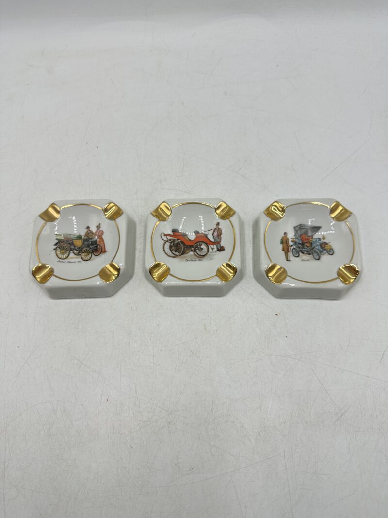 Trio de petits cendriers porcelaine de Limoges – Image 2