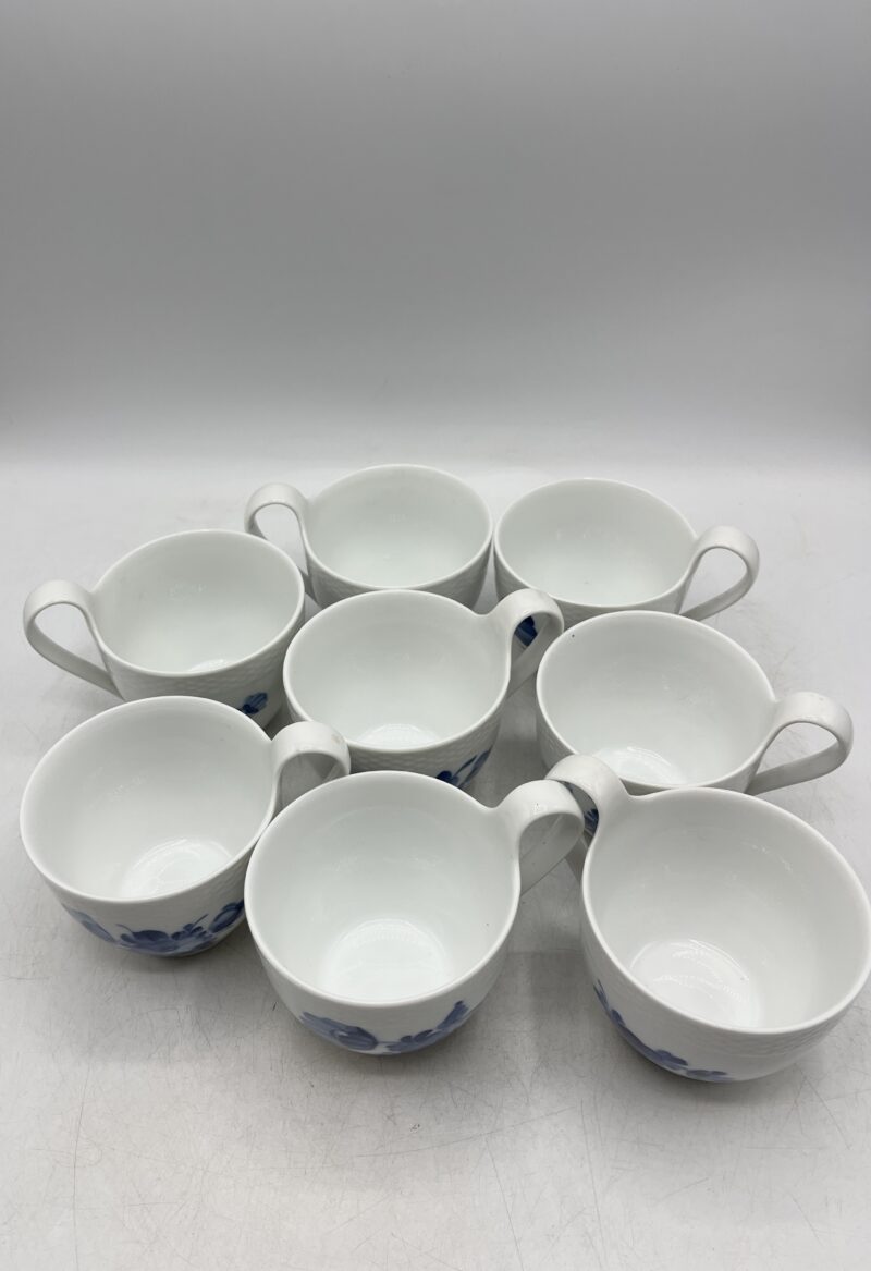 Lot de 8 tasses "fleurs bleues" Royal Copenhagen – Image 8