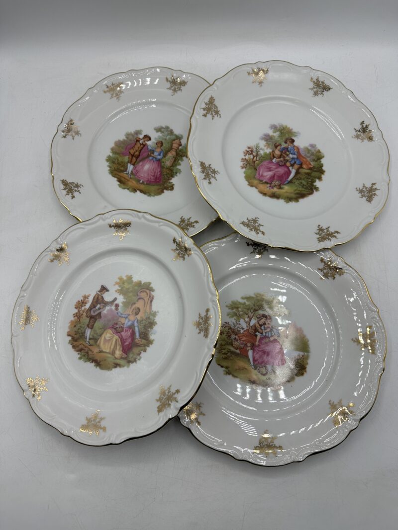 24 assiettes plates Winterling Bavaria Fragonard – Image 2