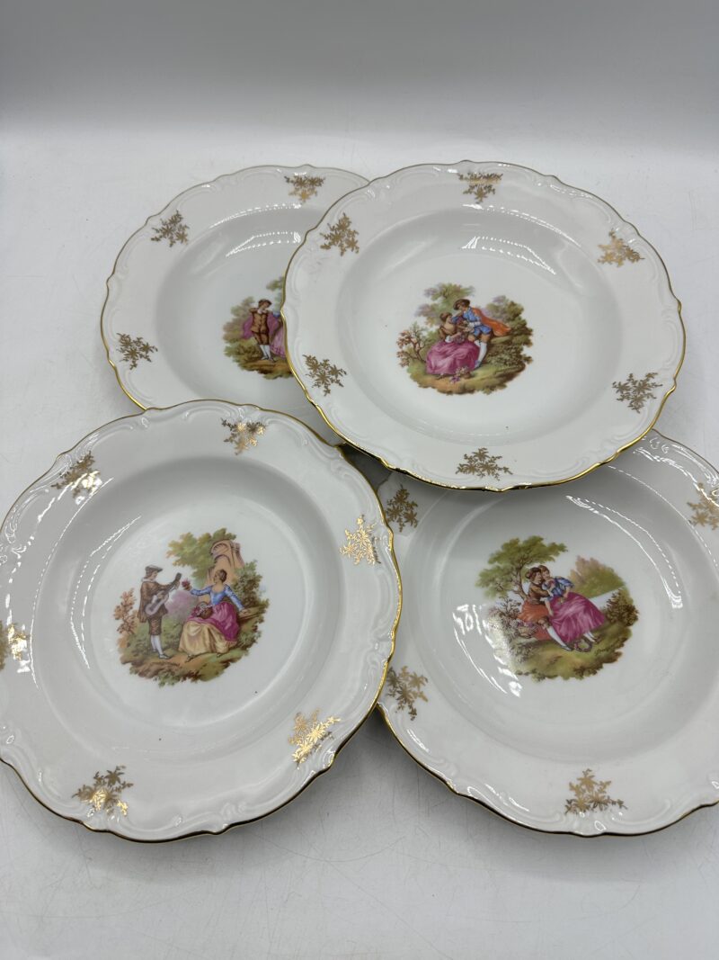 12 assiettes creuses Winterling Bavaria Fragonard – Image 2