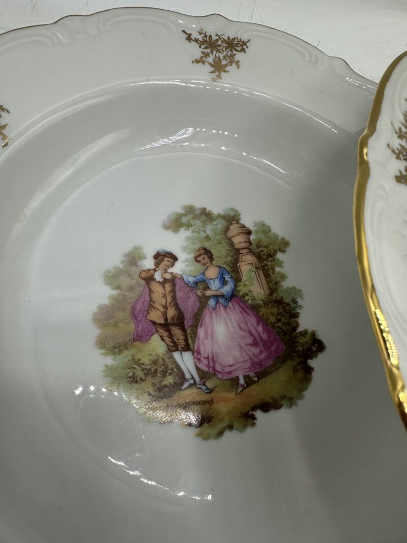 12 assiettes creuses Winterling Bavaria Fragonard – Image 5