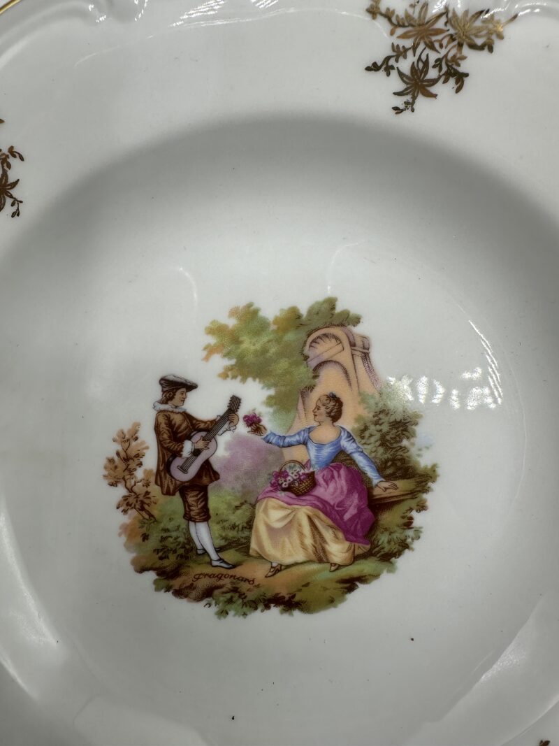 12 assiettes creuses Winterling Bavaria Fragonard – Image 6