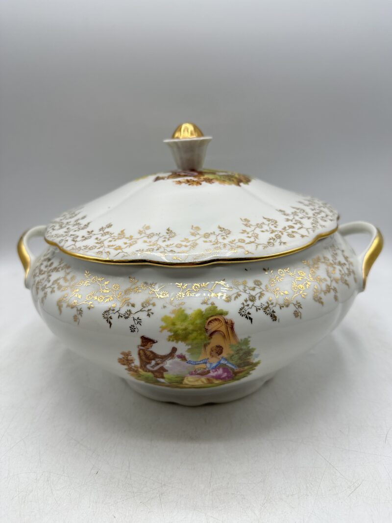 Composition de 10 pièces de vaisselle Fragonard porcelaine – Image 2