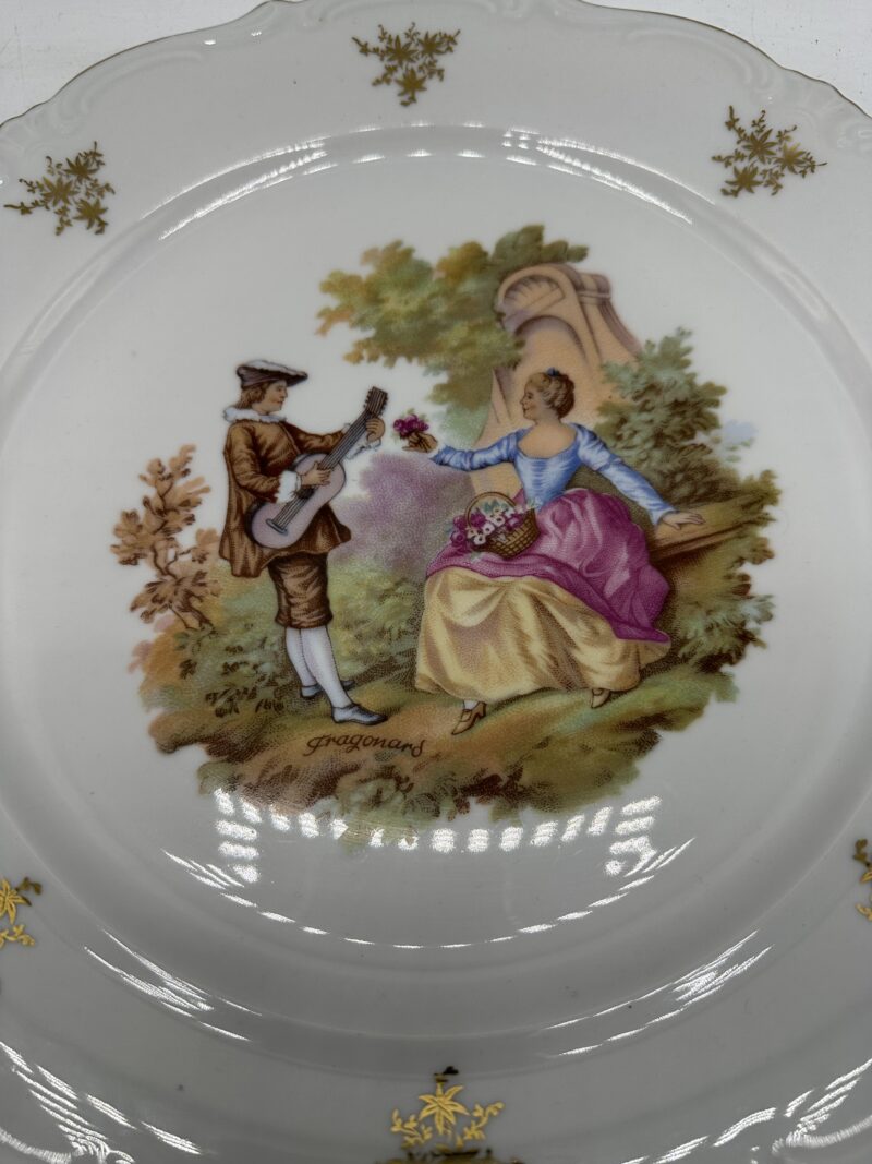 Composition de 10 pièces de vaisselle Fragonard porcelaine – Image 22