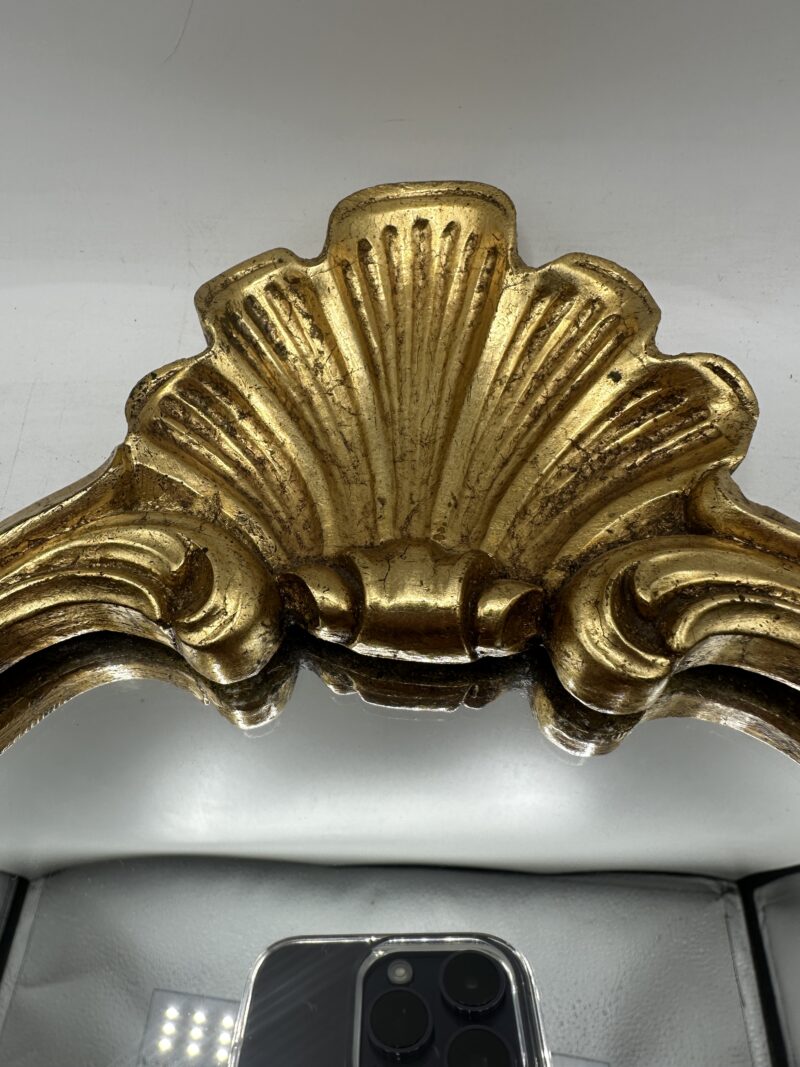 Miroir doré style baroque en bois – Image 8