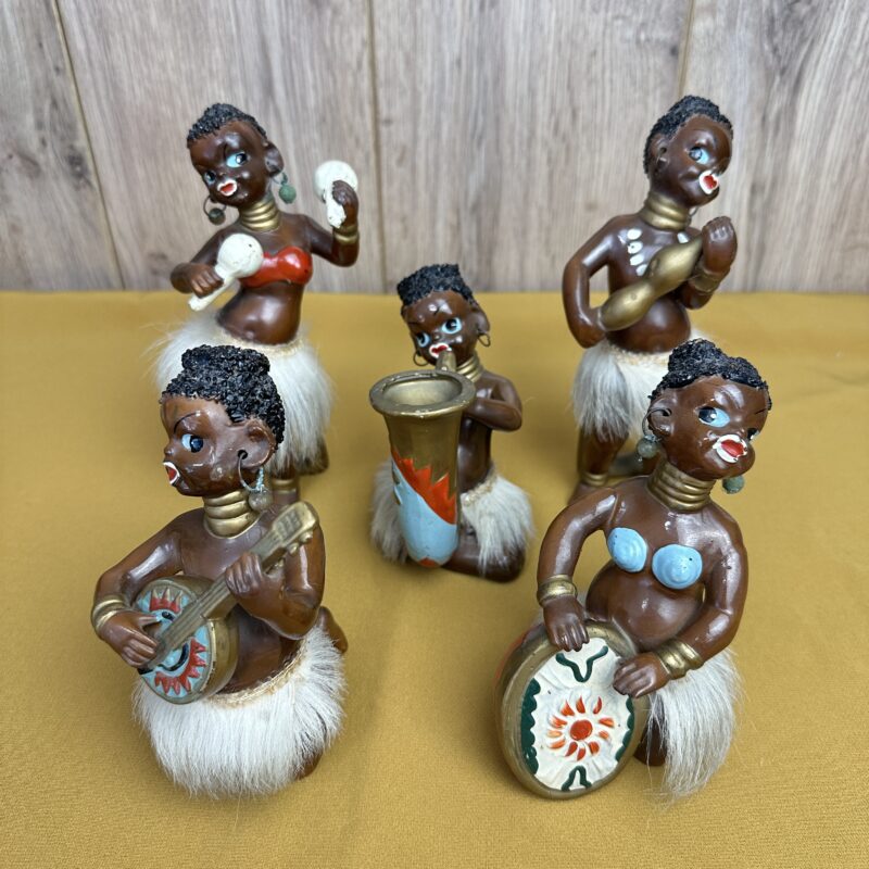 5 statuettes africaines Royal Japan