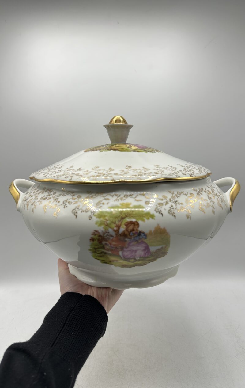 Composition de 10 pièces de vaisselle Fragonard porcelaine – Image 33