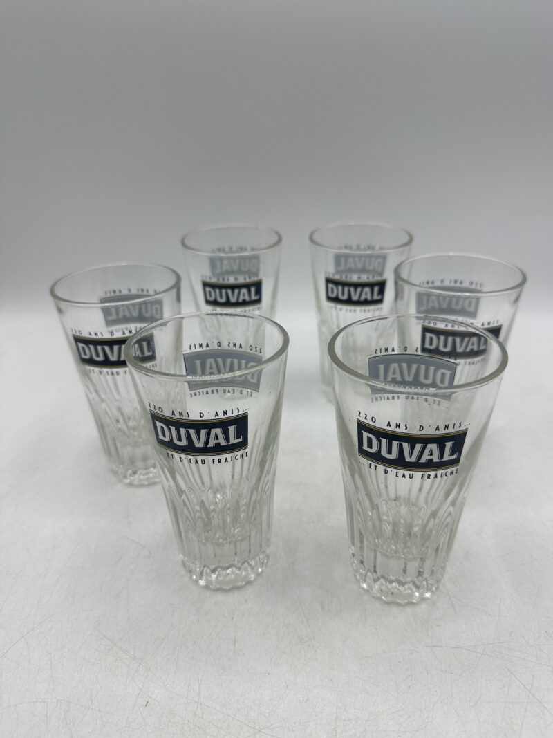 Lot de 6 verres Duval vintage – Image 3