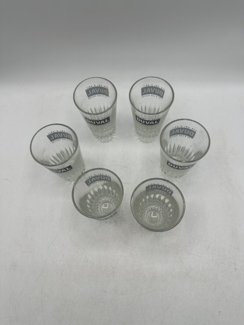 Lot de 6 verres Duval vintage – Image 7