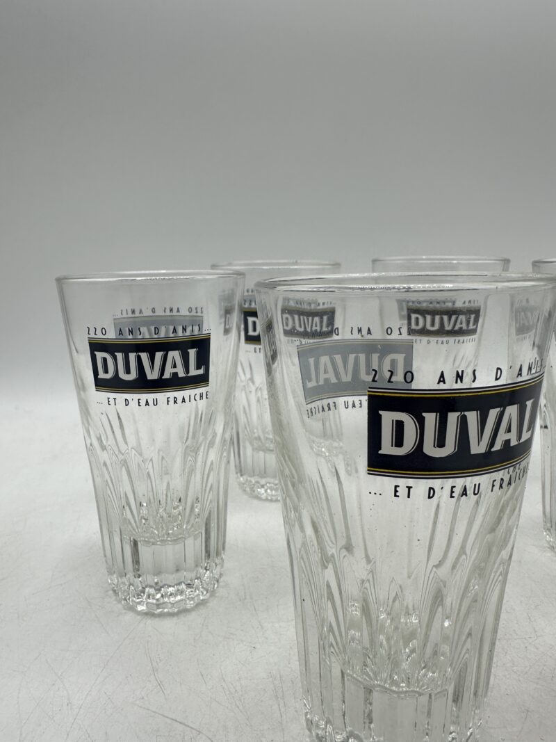 Lot de 6 verres Duval vintage – Image 8